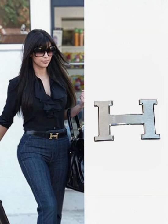 Hermes Constance H Belt Buckle 32mm Silver Hardware w/ Dust Bag main image 4